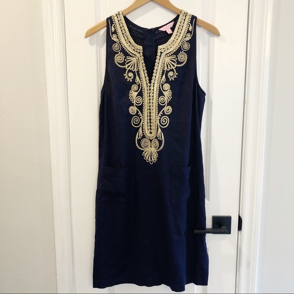 Lilly Pulitzer Carlotta Stretch Shift Dress sz 6 - Picture 4 of 8